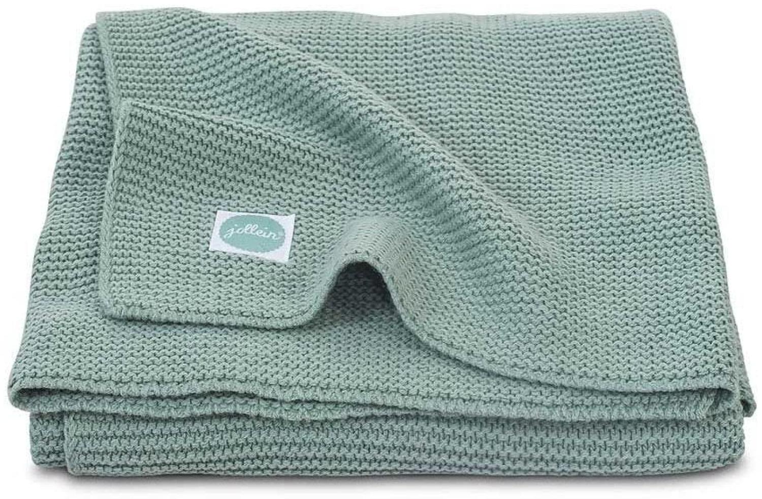 Jollein Basic Knit Bettdecke Waldgrün 100 x 150 cm Bild 1