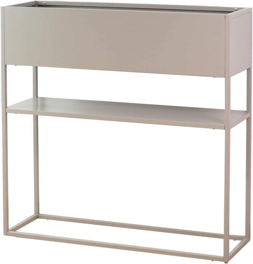 osoltus Pflanzkasten Raumteiler cube warmgrey grau Konsole 80cm Bild 1