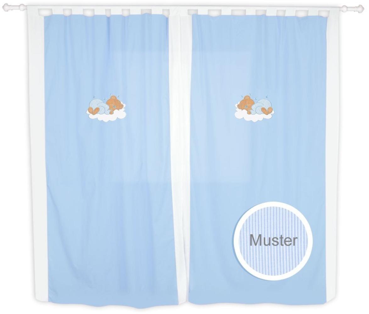 Mixbaby Kinderzimmer Gardinen/Vorhänge von Sleeping Bear, 140 x 230 cm, Farbe:Blau Bild 1