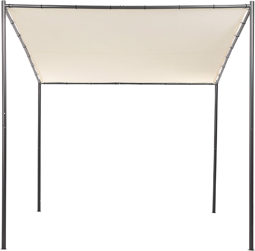 Pavillon VIMINO Metall 282 cm 294 cm Beige Bild 1
