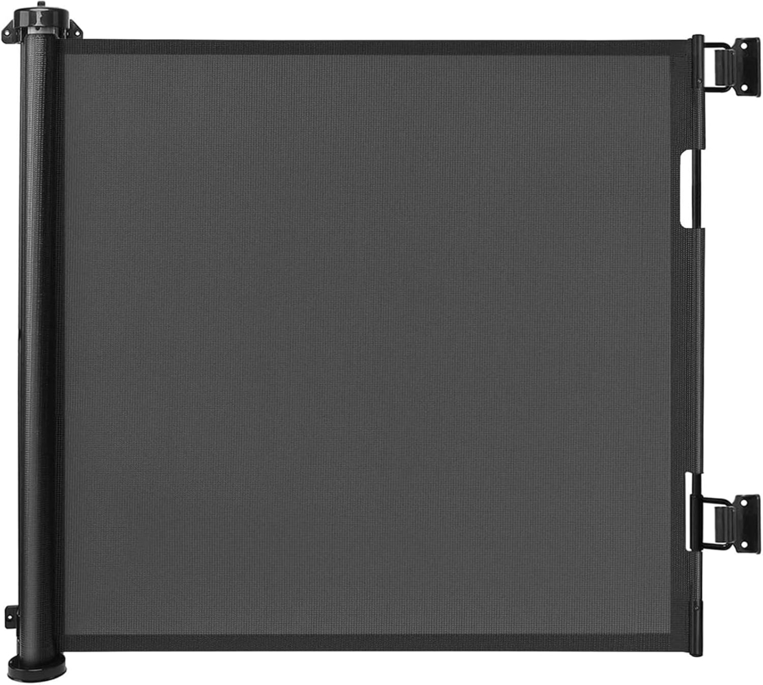 Treppenschutzgitter Türschutzgitter Ausziehbar 0-150 cm,Baby Absperrgitter Schutzgitter Treppe für Kinder,Katzen und Hunde,Geeignet für Innen Außenbereich (Schwarz-150CM) Bild 1