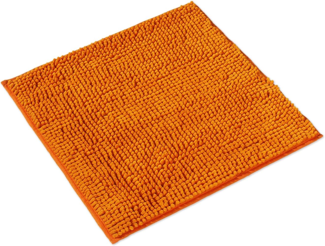 WohnDirect Badematte 45x45 cm | Orange - rutschfest & Waschbar - Badezimmerteppich zum Set kombinierbar, Badvorleger, WC Garnitur, Badteppich Bild 1