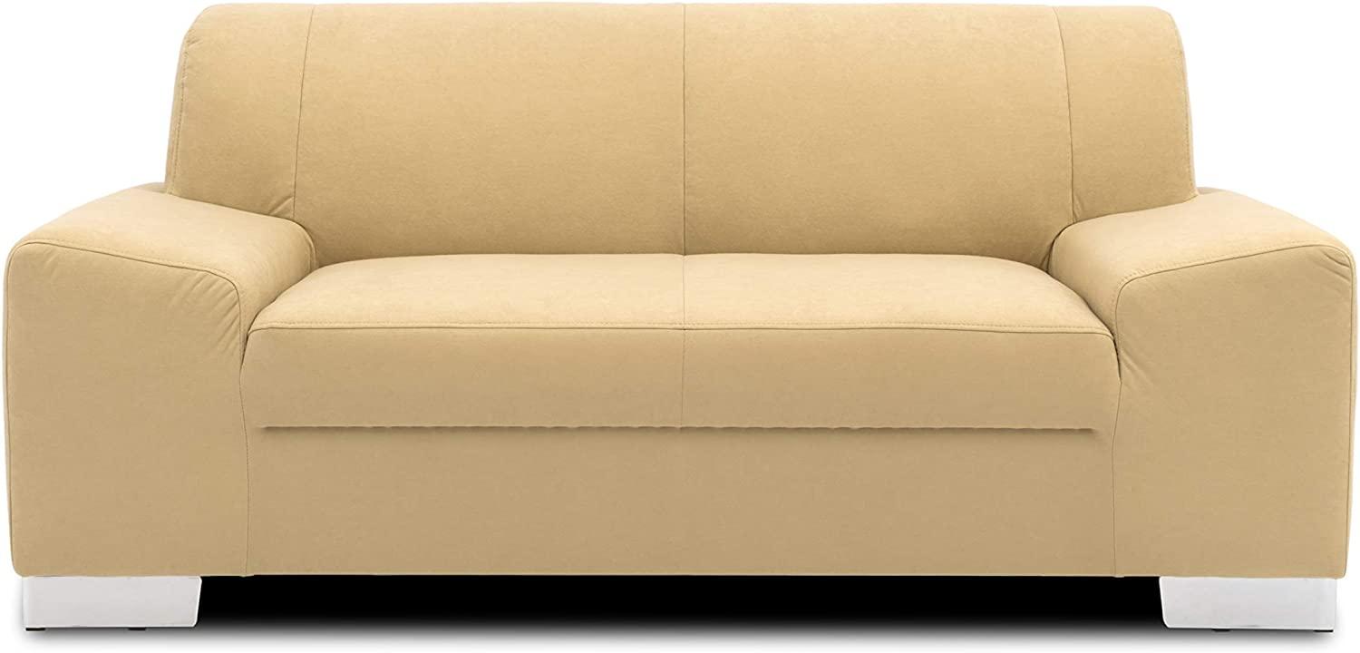 DOMO Collection Sofa Alisson, Beige, 2-Sitzer, 164x83x75 cm Bild 1