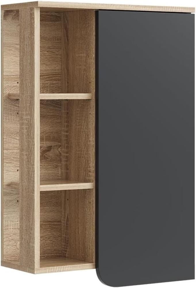 Vicco Hängeschrank Karen Sonoma Anthrazit 50 x 75 cm Tür offene Fächer Bild 1