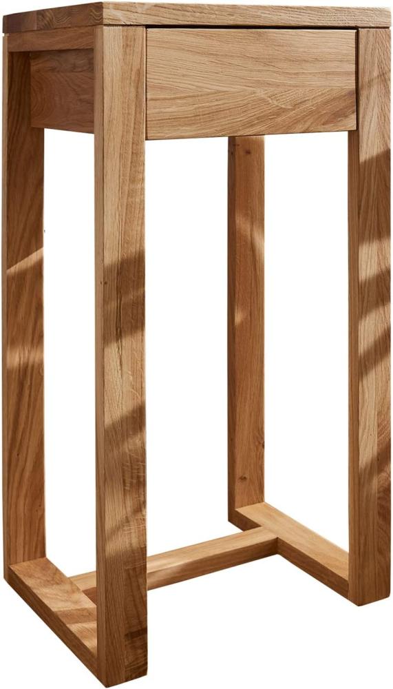 Möbel-Eins MARITA Blumensäule 60 cm, Material Massivholz, Wildeiche geölt Wildeiche Bild 1