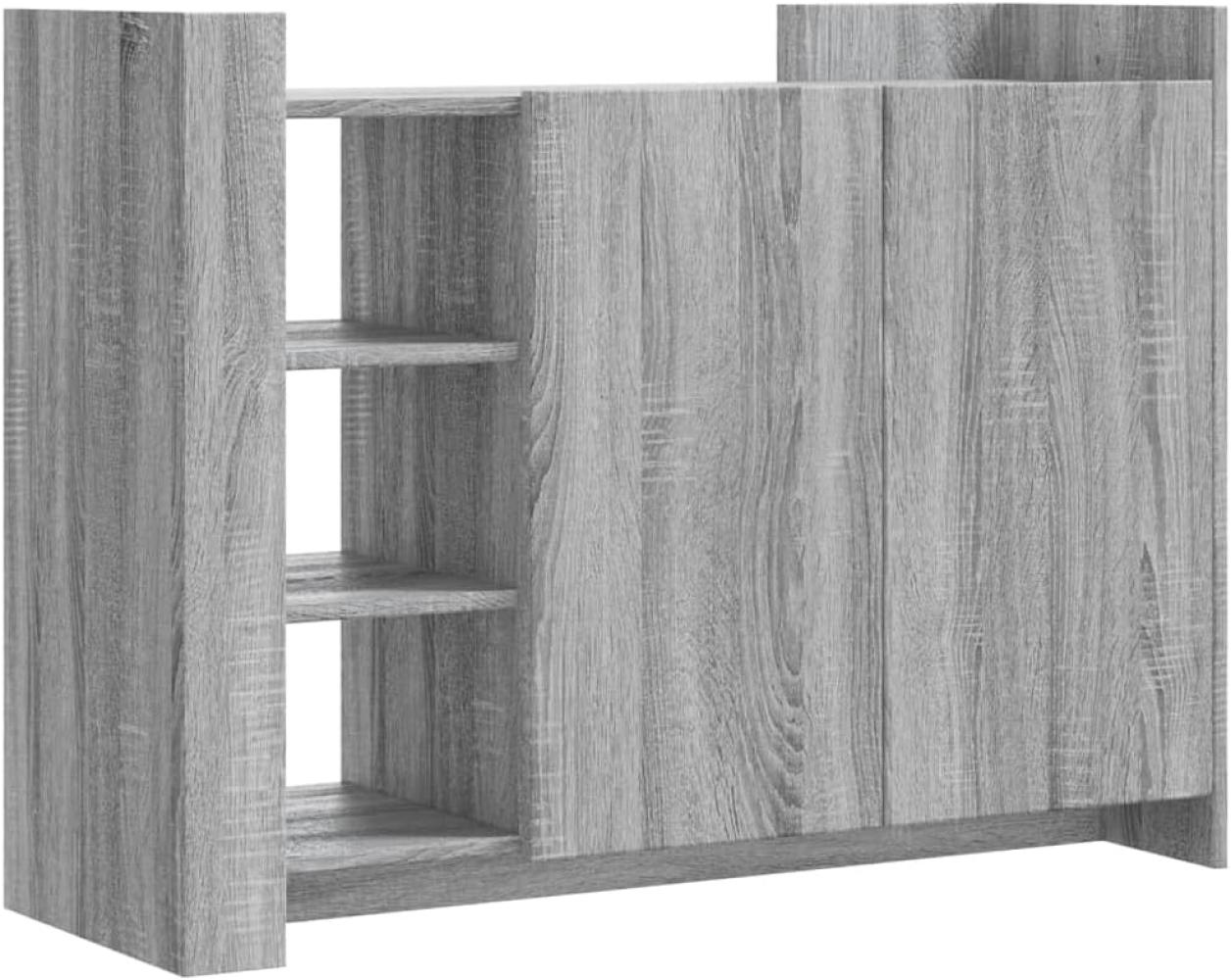 Sideboard Grau Sonoma 100x35x75 cm Holzwerkstoff 848414 Bild 1