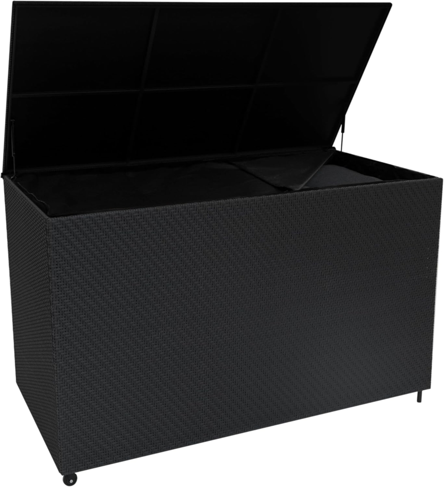Rattan Kissenbox 996L - Schwarz Bild 1