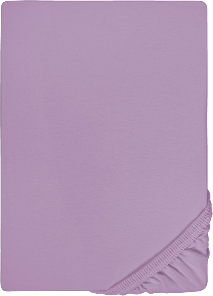biberna Feinjersey-Spannbetttuch 0077144, viola, 1x 140x200 cm - 160x200 cm Bild 1