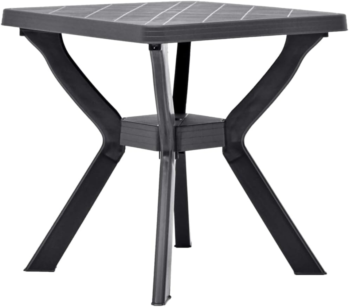 Gartentisch Kunststoff RENO 70x70 cm - Anthrazit Bild 1