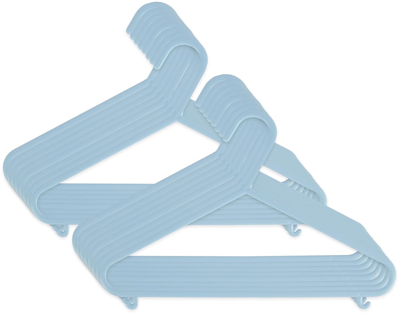 Bieco Kleiderbügel Kinder 16 St Trend blau, Länge ca 30cm | Baby Kleiderbügel | Kunststoff Kleiderbügel Kinder Baby | Baby Organiser Für Kleiderschrank | Kleiderbügel Baby | Baby Clothes Hangers Bild 1