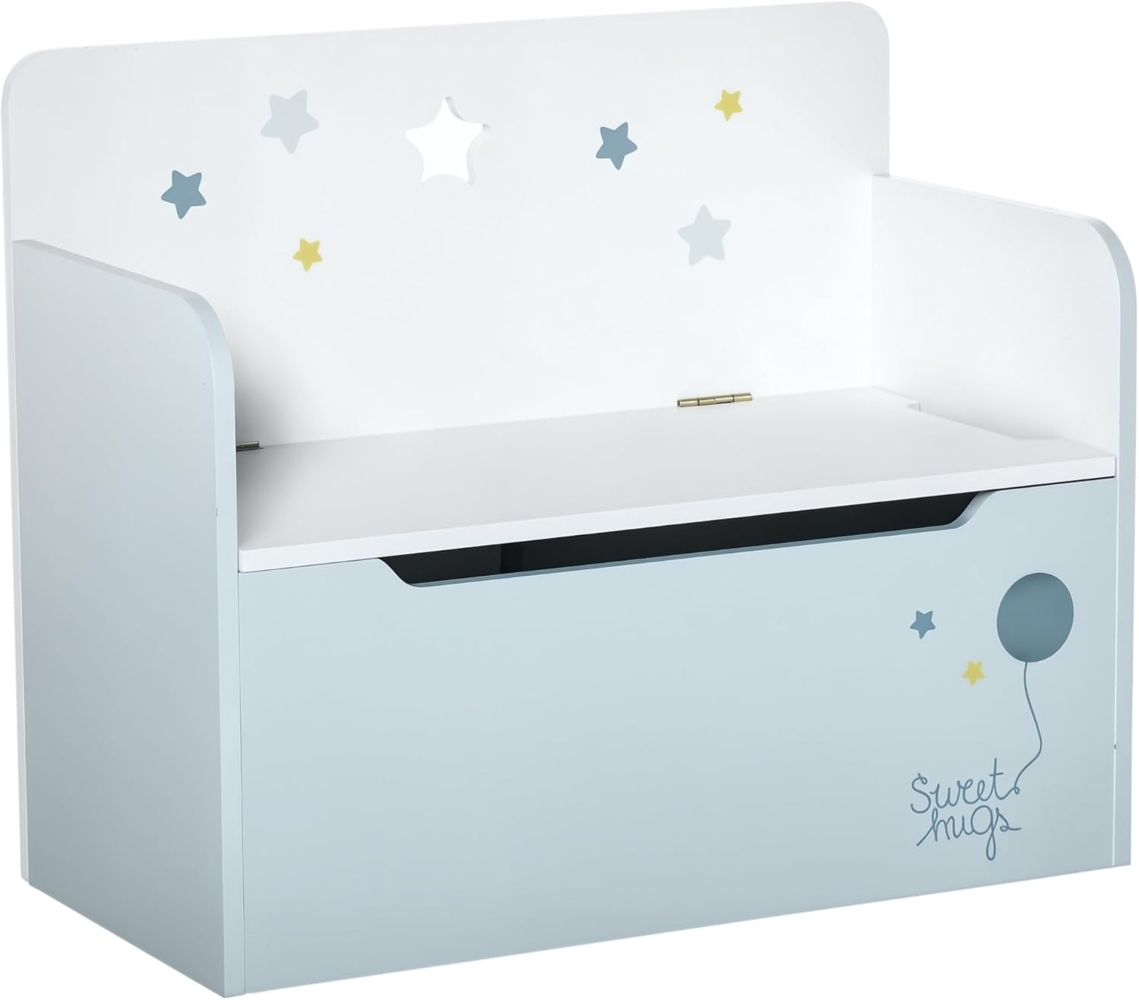 HOMCOM Spielzeugtruhe Kinderbank mit Stauraum Bild 1