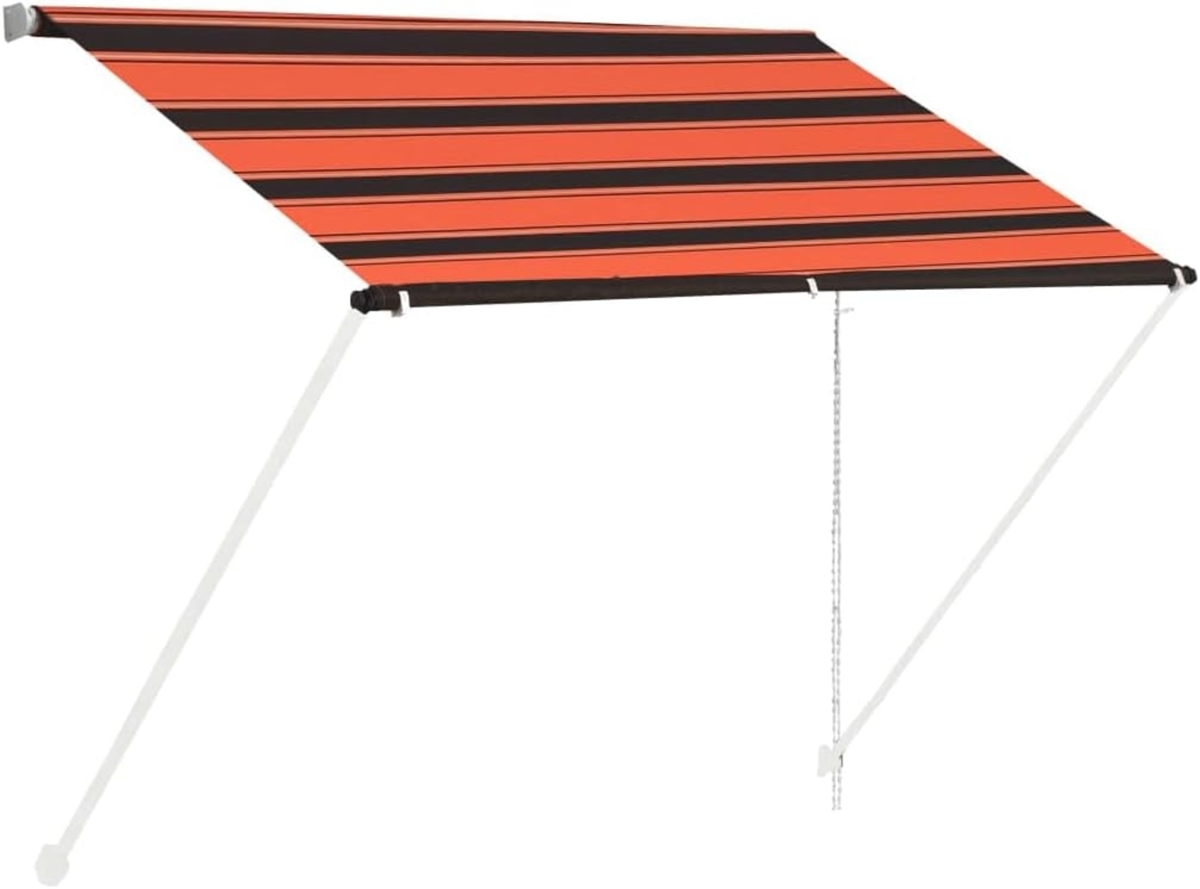vidaXL Einziehbare Markise 100×150 cm Orange und Braun 145893 Bild 1