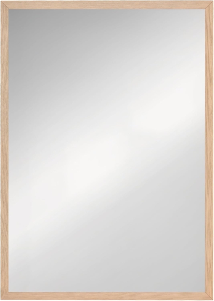 HOMCOM Wandspiegel 50 x 70 cm mit 4 Haken (rechteckiger Spiegel, 1-St, dekorativer Spiegel), für Schlafzimmer, Badezimmer Bild 1