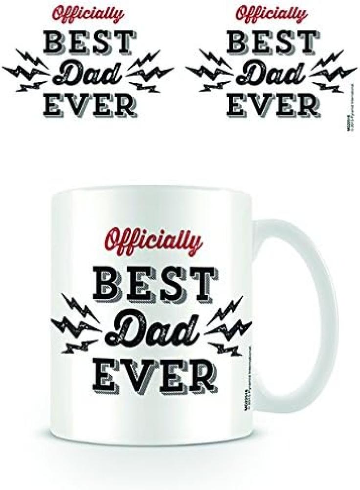 Pyramid International MG22516 Best Dad Ever Keramikbecher, mehrfarbig, 8,5 x 12 x 10,5 cm Bild 1