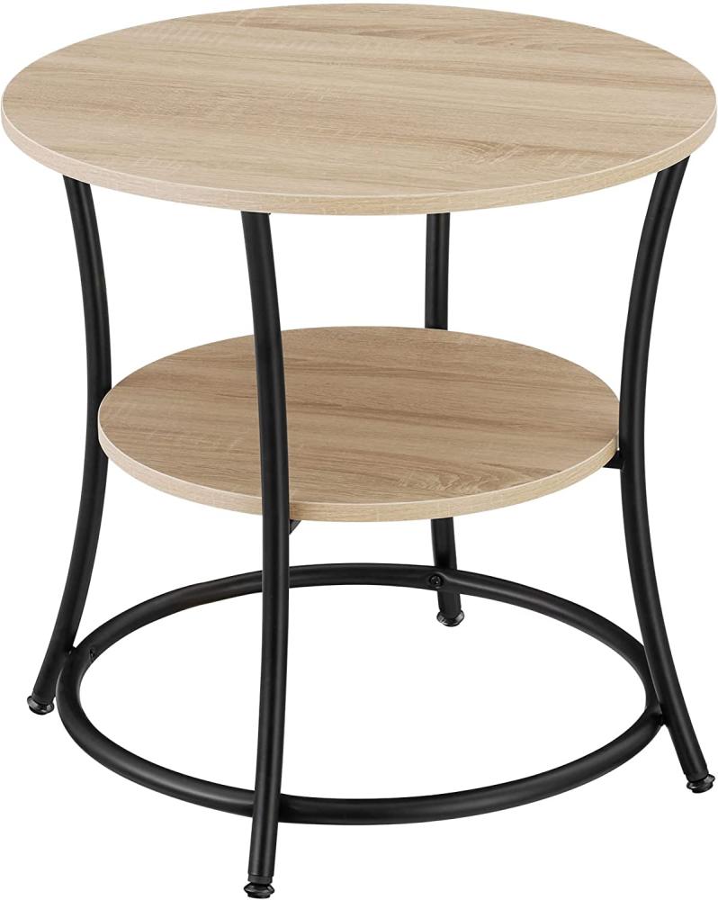 Beistelltisch Saint Louis 55x56 cm - Industrial Holz hell, Eiche Sonoma Bild 1