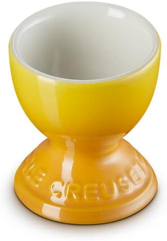 Le Creuset Steinzeug Eierbecher mit Stand-Fuß, Spülmaschinenfest, 9 g, 5.3 x 5.3 x 5.9 cm, Nectar Bild 1