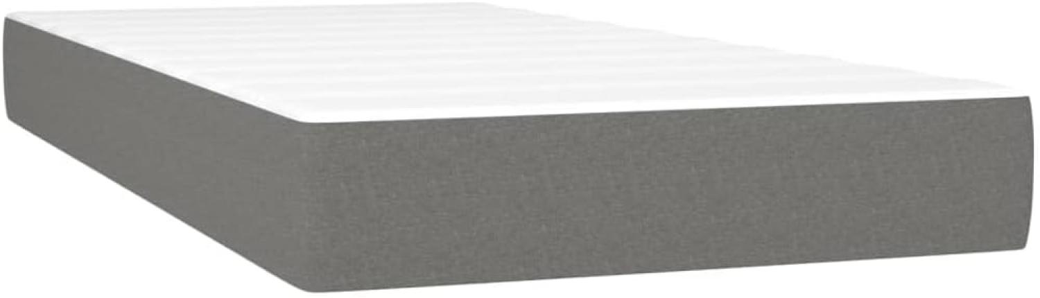 vidaXL Taschenfederkernmatratze Dunkelgrau 90x190x20 cm Stoff 347695 Bild 1