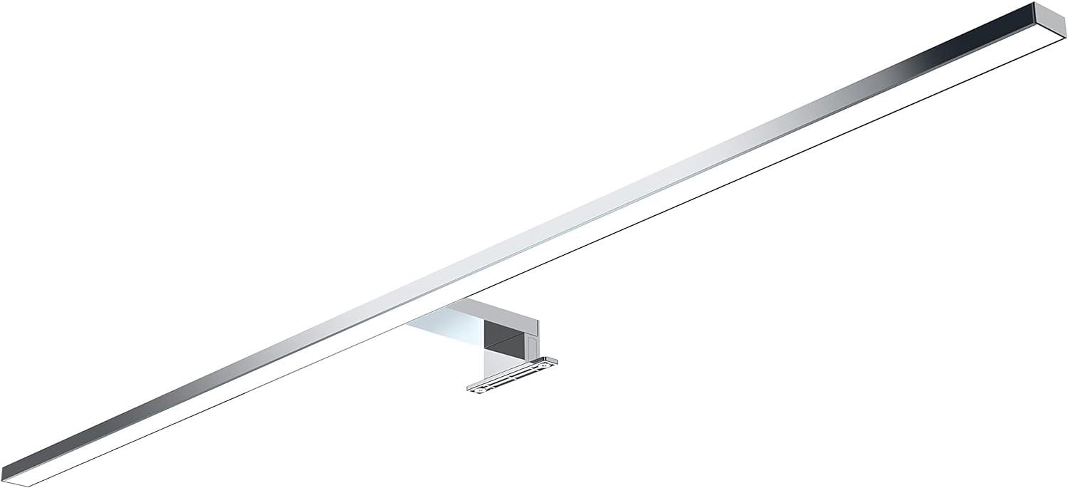 kalb LED Spiegelleuchte 80cm LED Badleuchte Badlampe Spiegellampe 230V neutralweiß, verchromt, neutralweiß Bild 1