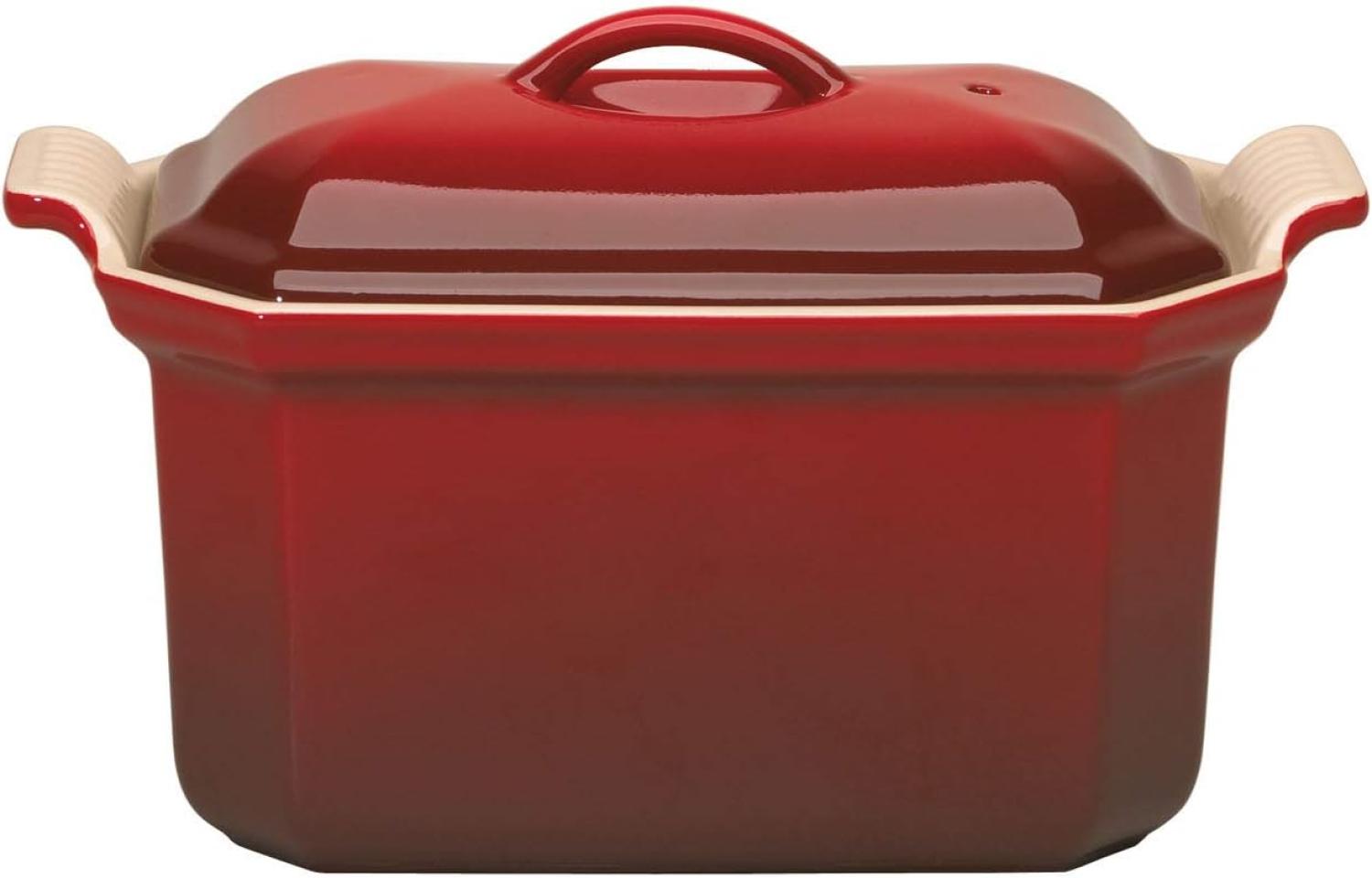 Pastetenform 18 cm Kirschrot Poterie Le Creuset - Backofen geeignet Bild 1