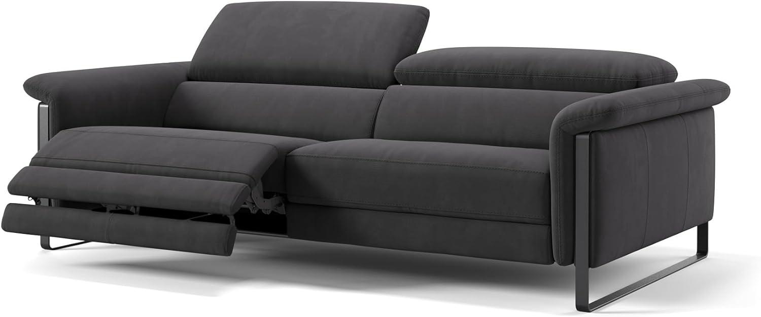 Sofanella Stoffsofa Palma 3-Sitzer Sofa Stoffgarnitur in Schwarz Bild 1