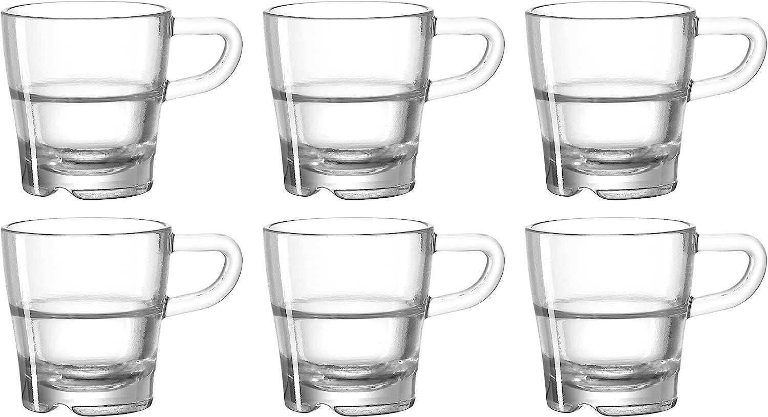 Leonardo Senso Espressotasse 6er Set, Espresso Tasse, Kaffeetasse, Kaffee, Glas, 40 ml, 14648 Bild 1