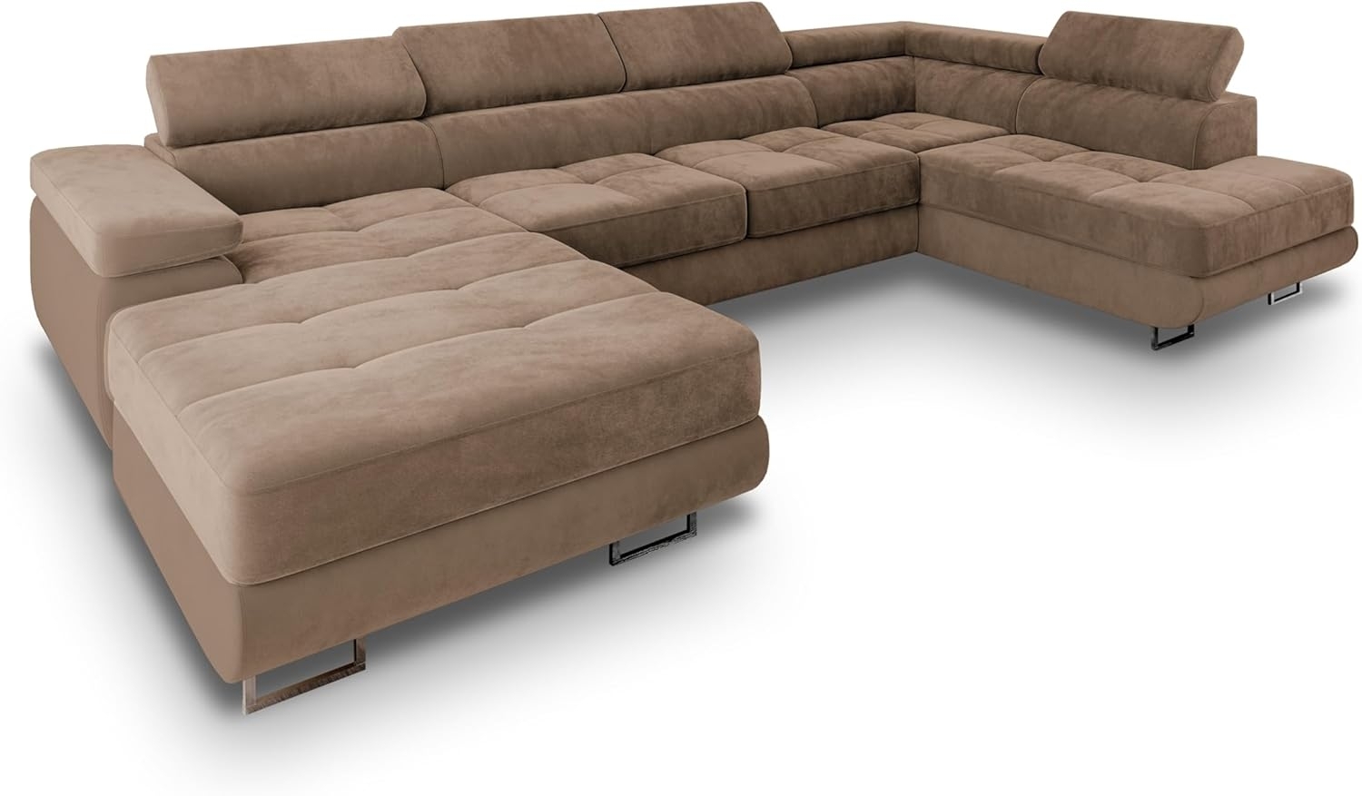 Masseno Ecksofa CASONE mit Schlaffunktion U-Form, Sofa mit Bettkasten Bild 1