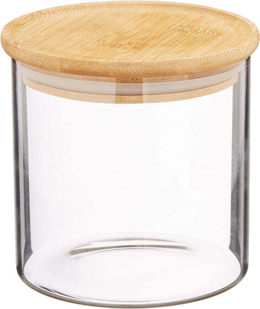 3-tlg. Set Aufbewahrungsglas mit Bambusdeckel - 500 ml Bild 1