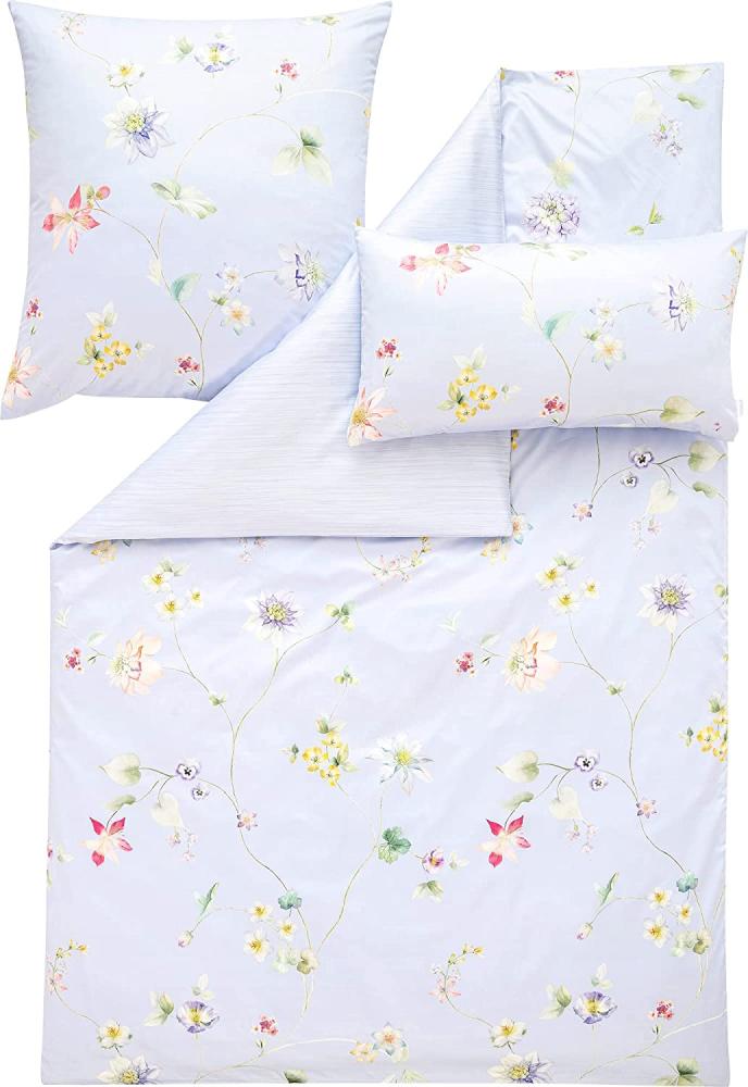 Estella Schweizer Premium-Satin Bettwäsche Exquisit Apollonia Bleu Bild 1