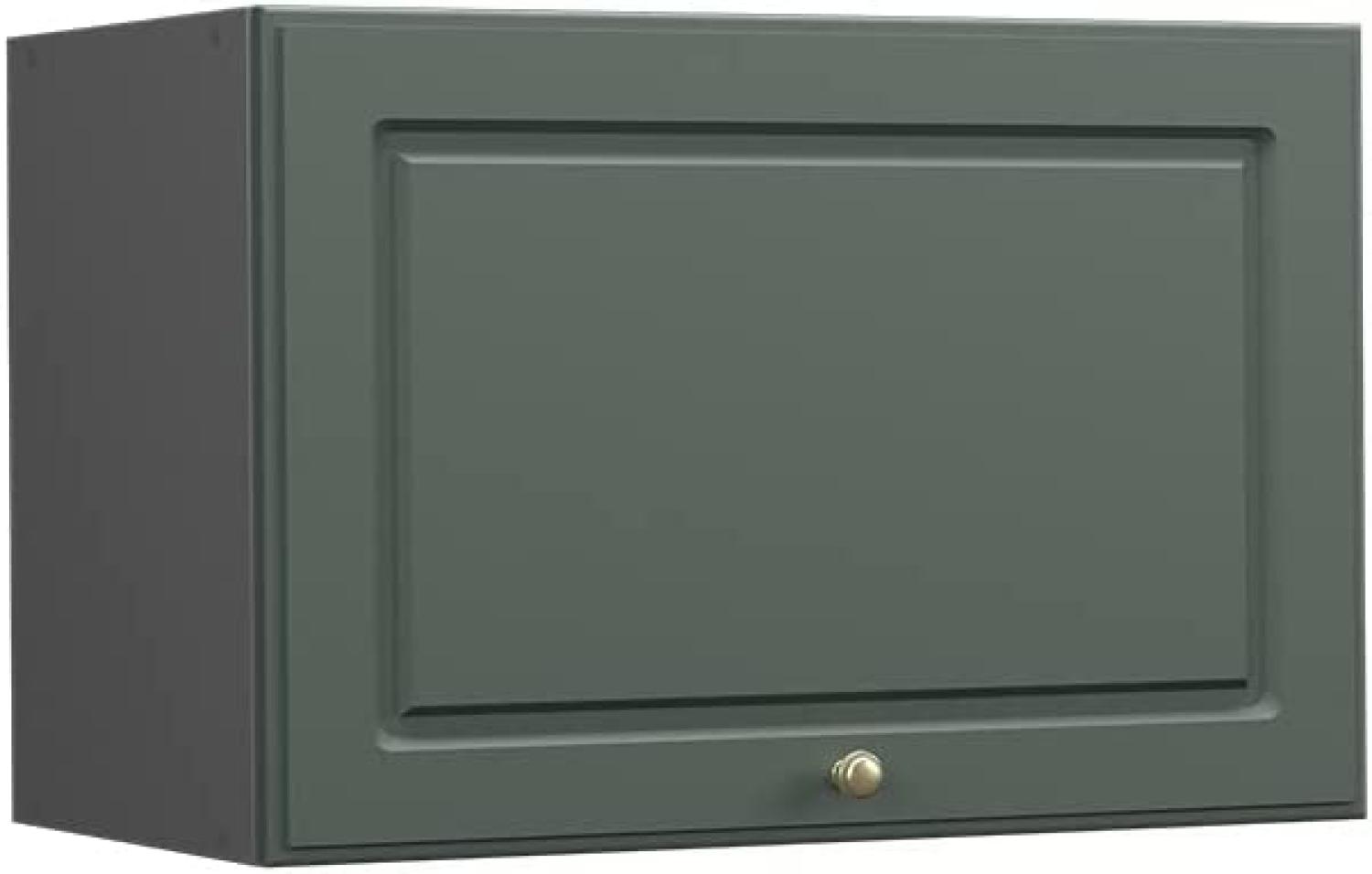 Vicco Küchenschrank Küchenmöbel Fame-Line Landhaus Küche Einbauküche Küchenzeile Blende Unterschrank Hochschrank Hängeschrank (Anthrazit-Grün-Gold, Hängeschrank 60 cm flach) Bild 1