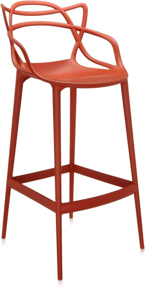 Kartell Masters Stool Hocker, Orange Rost, H. 75 Bild 1