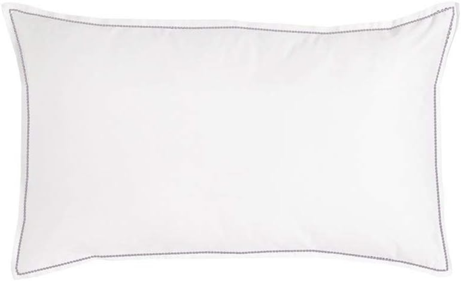 Traumschlaf Uni Kissenbezug White Collection Pico-Pico|40x60 cm| dark-grey Bild 1