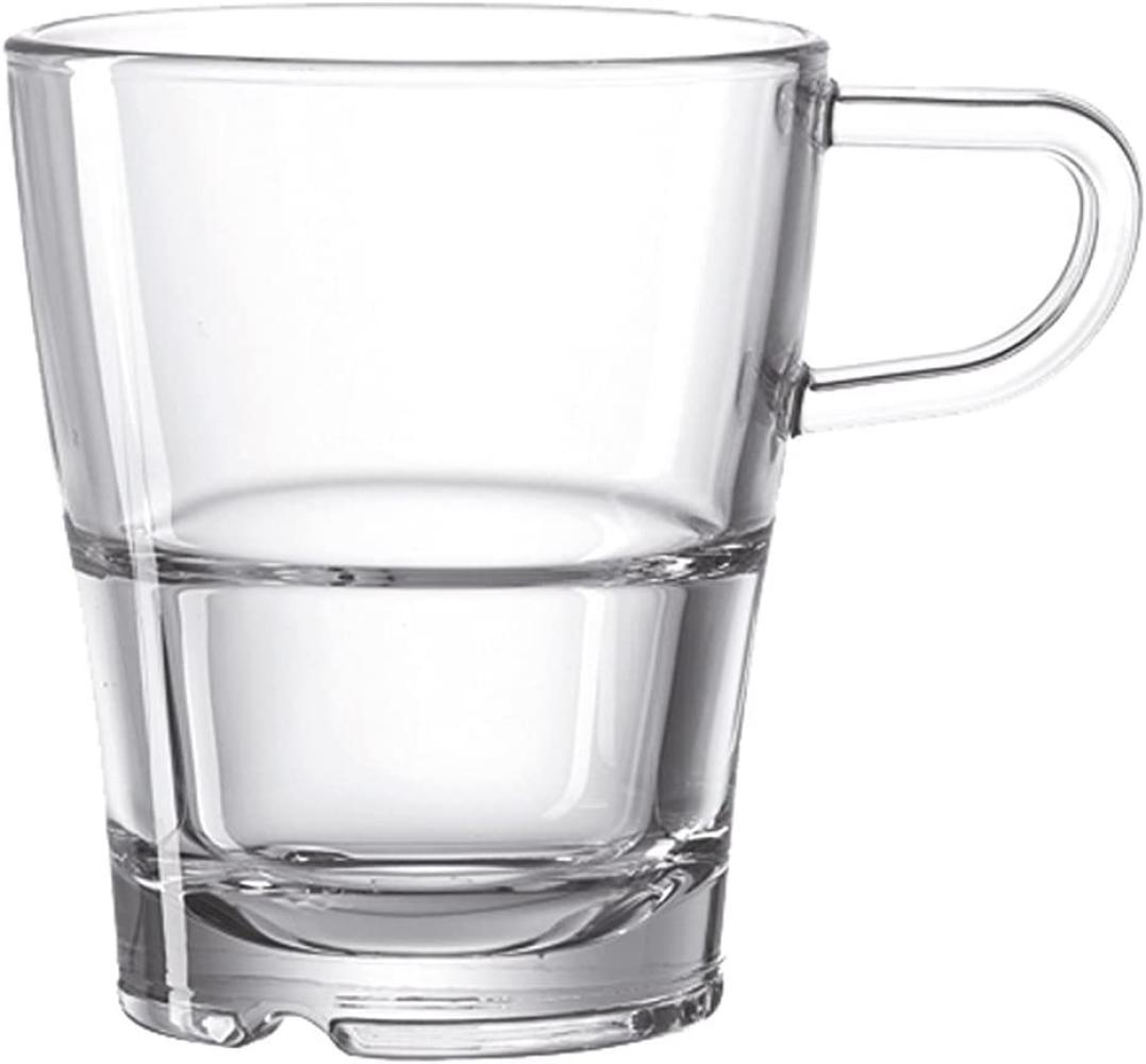 Leonardo Senso Henkeltasse, Kaffeetasse, Kaffee Becher, Kaffeebecher, Glas, 170 ml, 24013 Bild 1