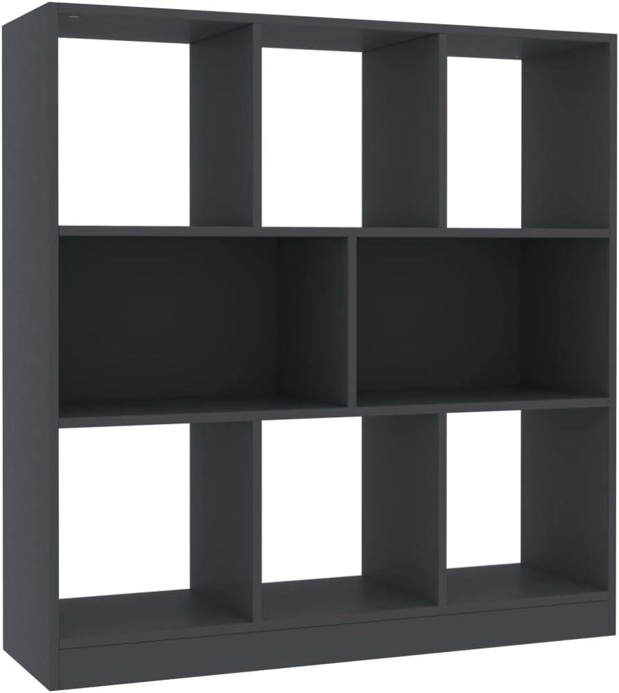 vidaXL Bücherregal Grau 97,5×29,5×100 cm Spanplatte Bild 1