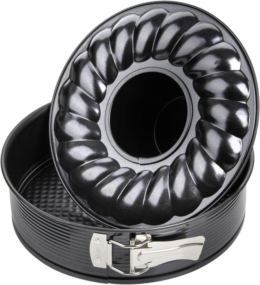 Zenker 6508 Springform mit Flach- und Rohrboden Ø 26 cm, black metallic Bild 1