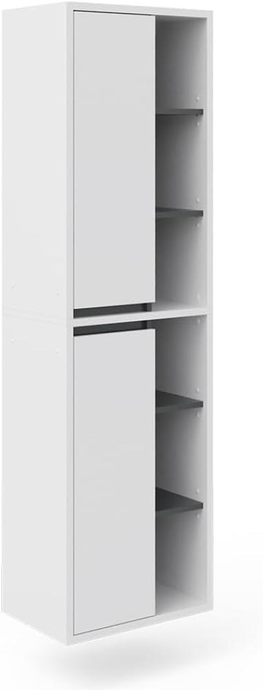 Vicco Badschrank Viola Weiß Hängeschrank Hochschrank 2 Türen Badmöbel Badregal Bild 1