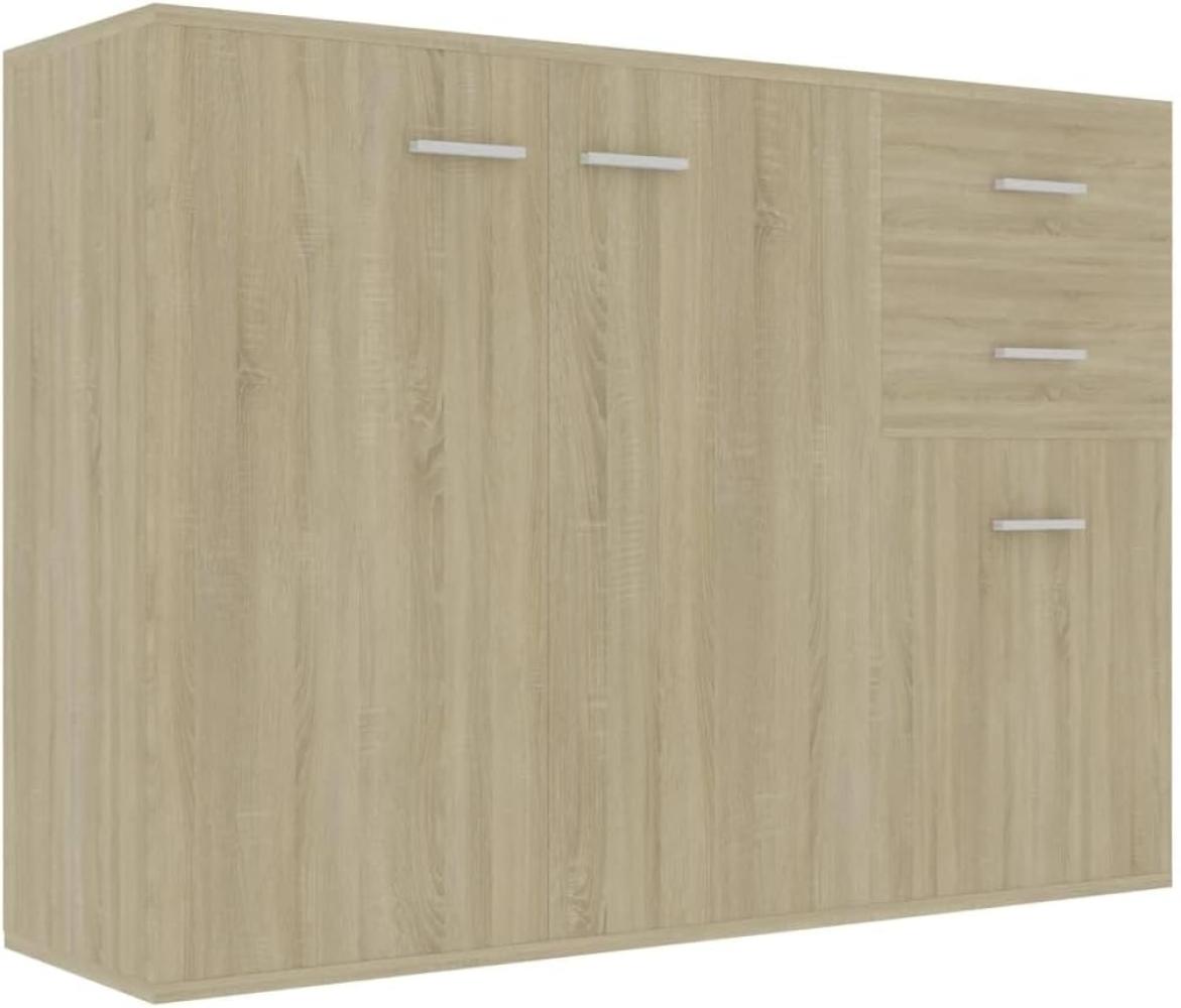 vidaXL Sideboard Sonoma-Eiche 105 x 30 x 75 cm Spanplatte Bild 1