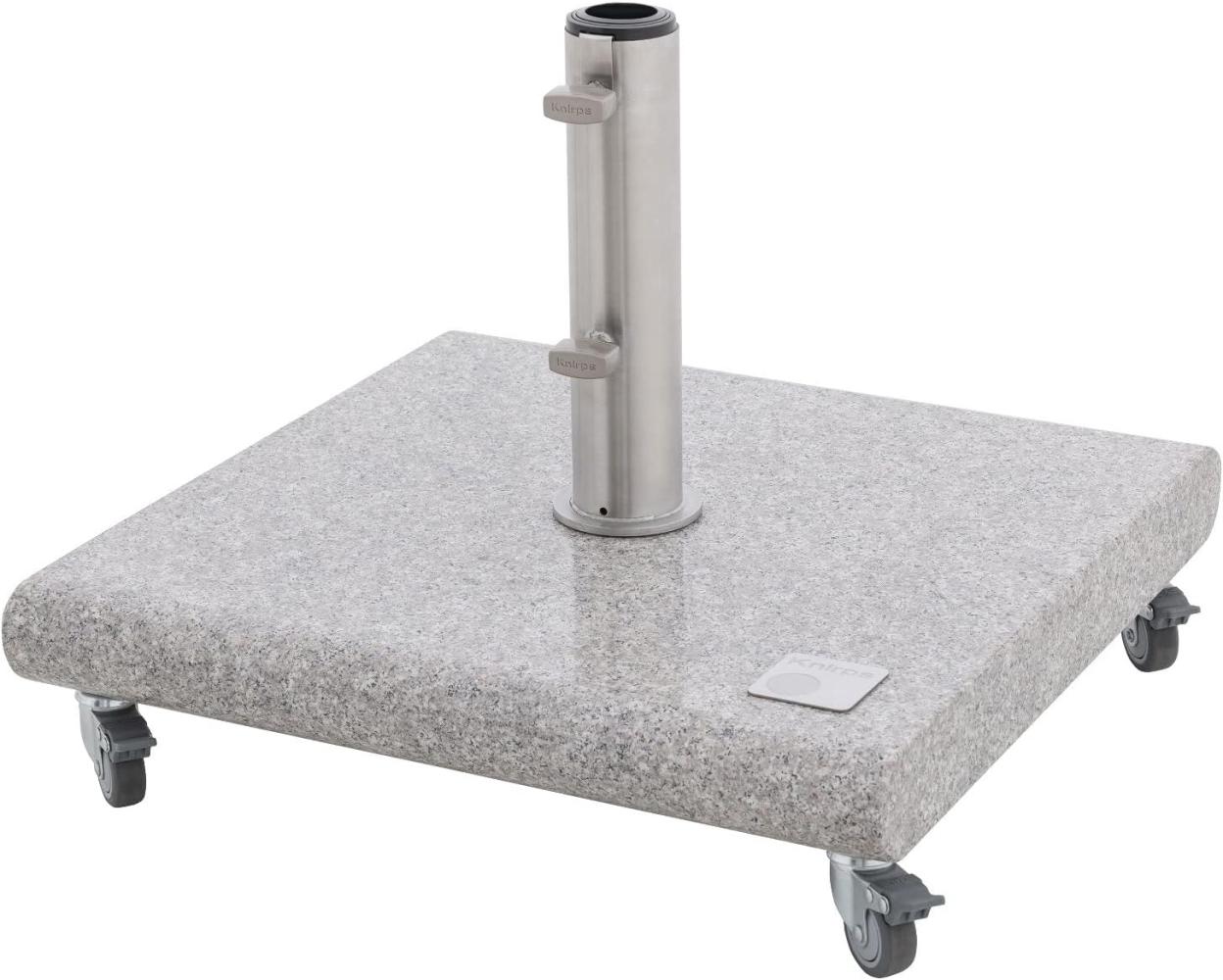 Knirps Granitsockel mit Rollen ca. 50 kg, 55 x 55 x 6,5 cm Bild 1