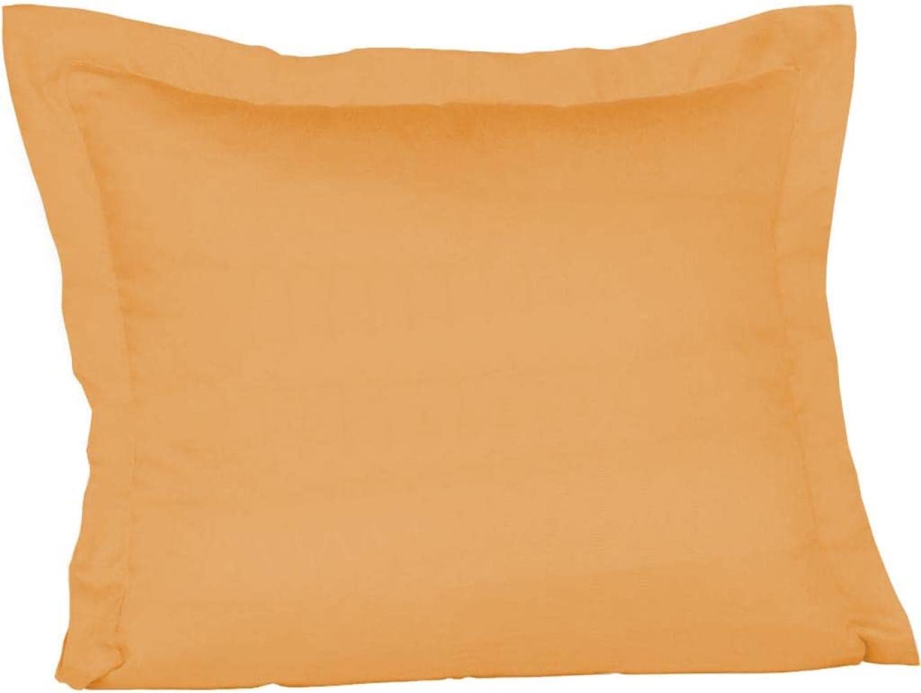 Fleuresse Mako-Satin-Kissenbezug uni colours Farbe gold 2046 35 x 40 cm Bild 1