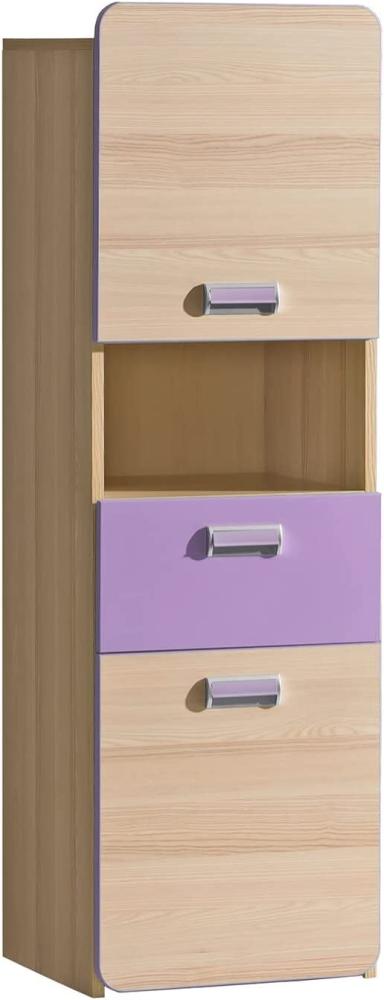 Jugendzimmer - Highboard Dennis 04, Farbe: Esche Lila Bild 1