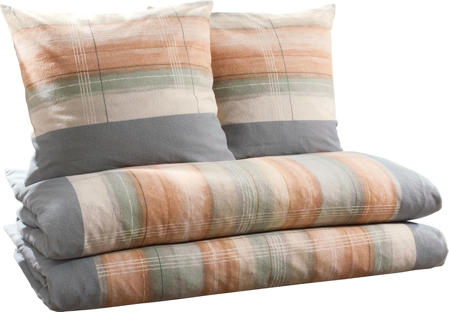 Dyckhoff Bettwäsche Bettwäsche Sparpaket 4-tlg, Frottier, Weichfrottier Karo Bild 1