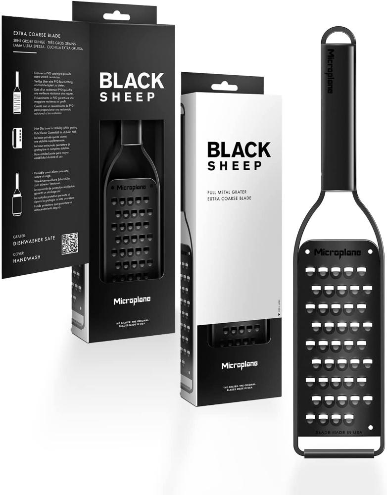 Microplane Reibe sehr grob Black Sheep schwarz Bild 1