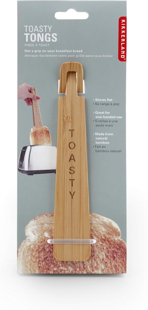 Kikkerland 2-Teilig, Warm Und Zange, Bambus Bild 1