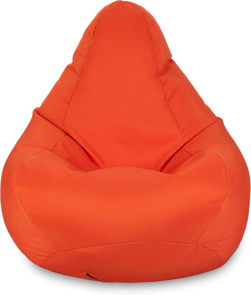 Loft 25 Sitzsack Gamer Stuhl | Outdoor Indoor Wohnzimmer Sitzsack Sitz | Wasserabweisend | Ergonomisches Design für Körperunterstützung (Sitzsack, Orange) Bild 1