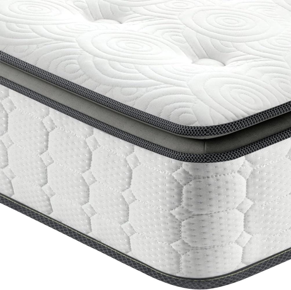 Vesgantti Matratze 160x200 Federkernmatratze 7-Zonen Taschenfederkernmatratze Modern Tonnentaschenfederkernmatratze Comfort Boxspring Mattress (H4, Fashion Pillow-top 26cm) Bild 1