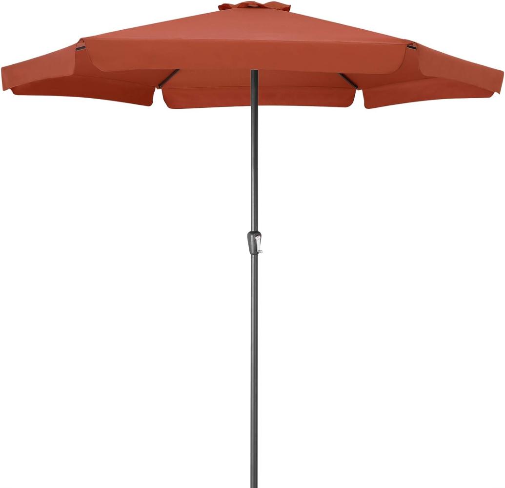 Kingsleeve Sonnenschirm 330cm Aluminium UV-Schutz 50+ terracotta Bild 1