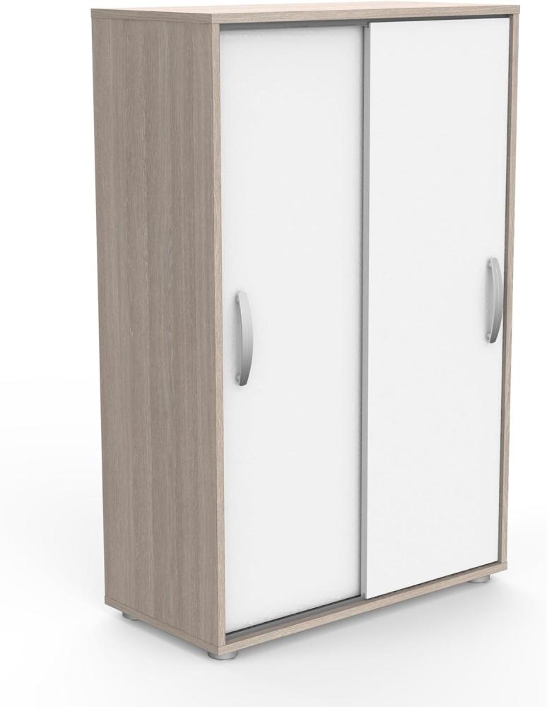 Wäscheschrank >NANO< in Shannon Eiche - 68x105,6x32,9cm (BxHxT) Bild 1