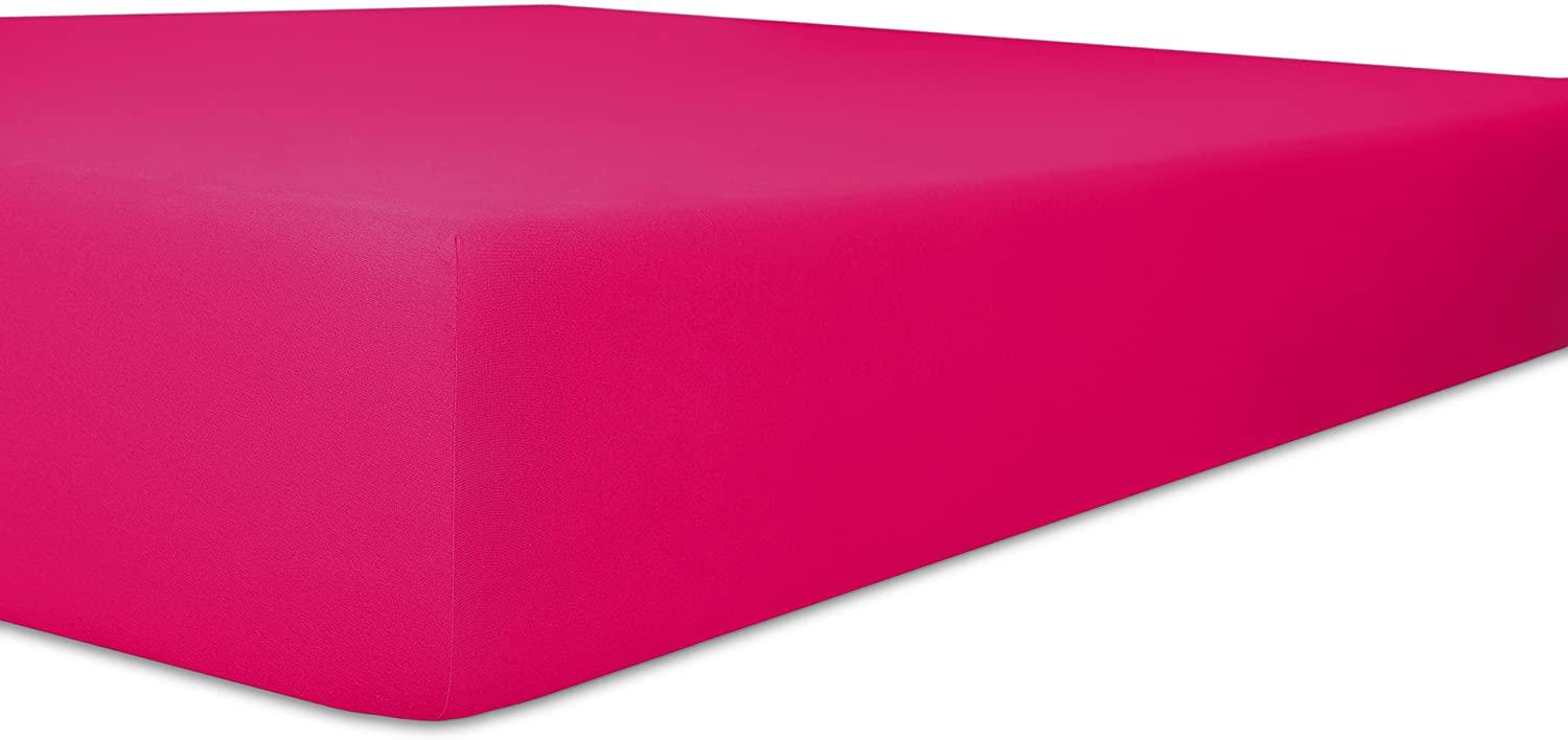 Kneer Qualität 93 Exclusive-Stretch Spannbetttuch,180x200-200x220, 52 fuchsia Bild 1