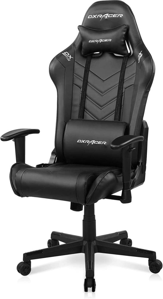 DXRacer (das Orginal) Prince P132 Gaming Stuhl, Kunstleder, Schwarz, 185 cm Bild 1