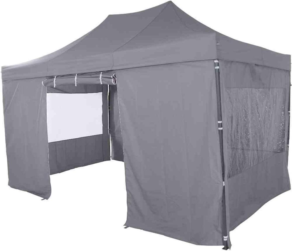 SIENA GARDEN Allrounder Pavillon Faltpavillon 300 x 450 cm rechteckig grau Bild 1