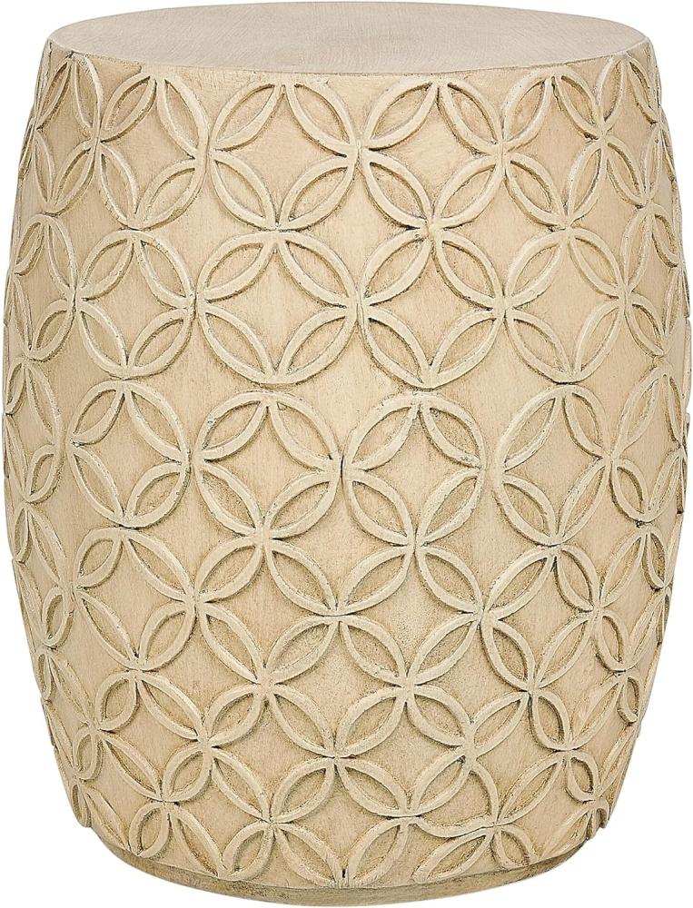 Beistelltisch Beton hellbeige rund ⌀ 33 cm ZOGNO Bild 1